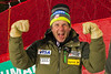 SCHLADMING, AUSTRIA - FEBRUARY 11: Sasha Rearick Head Coach for the men's alpine team celebrates Ted Ligety's victory in the Alpine FIS Ski World Championships Super Combined race on February 11, 2013 in Schladming, Austria, (Photo by Mitchell Gunn/ESPA) Image may be used for editorial purposes only.