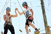 2012 Rookie Camp: Believe and Achieve
Jordie Karlinski (l) and Jessika Jenson (r)
Ropes course at the NAC for team building.
Photo: Sarah Brunson/USSA