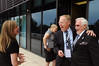 Vail Valley Foundation President Ceil Foltz (left) and bid committee leader Erik Borgn (left) laugh with FIS Council member Sverre Seeberg after the presentation by Beaver Creek/Vail's bid for the 2015 FIS Alpine Ski World Championships. (USSA)