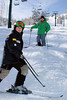 Olympic medalist Toby Dawson skis with 11-year old Ryan Long as a part of a Make-a-Wish day for Ryan at Deer Valley Resort in Park City, Utah.