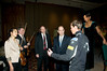 Olympic champion Billy Demong greets Condoleezza Rice at Deer Valley Resort's Stein Eriksen Lodge during a visit to Park City, Utah. (c) 2010 U.S. Ski Team