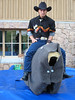 ussa > SBX rider Graham Watanabe came dressed for the occasion, including "game face" (credit: Doug Haney/USSA)